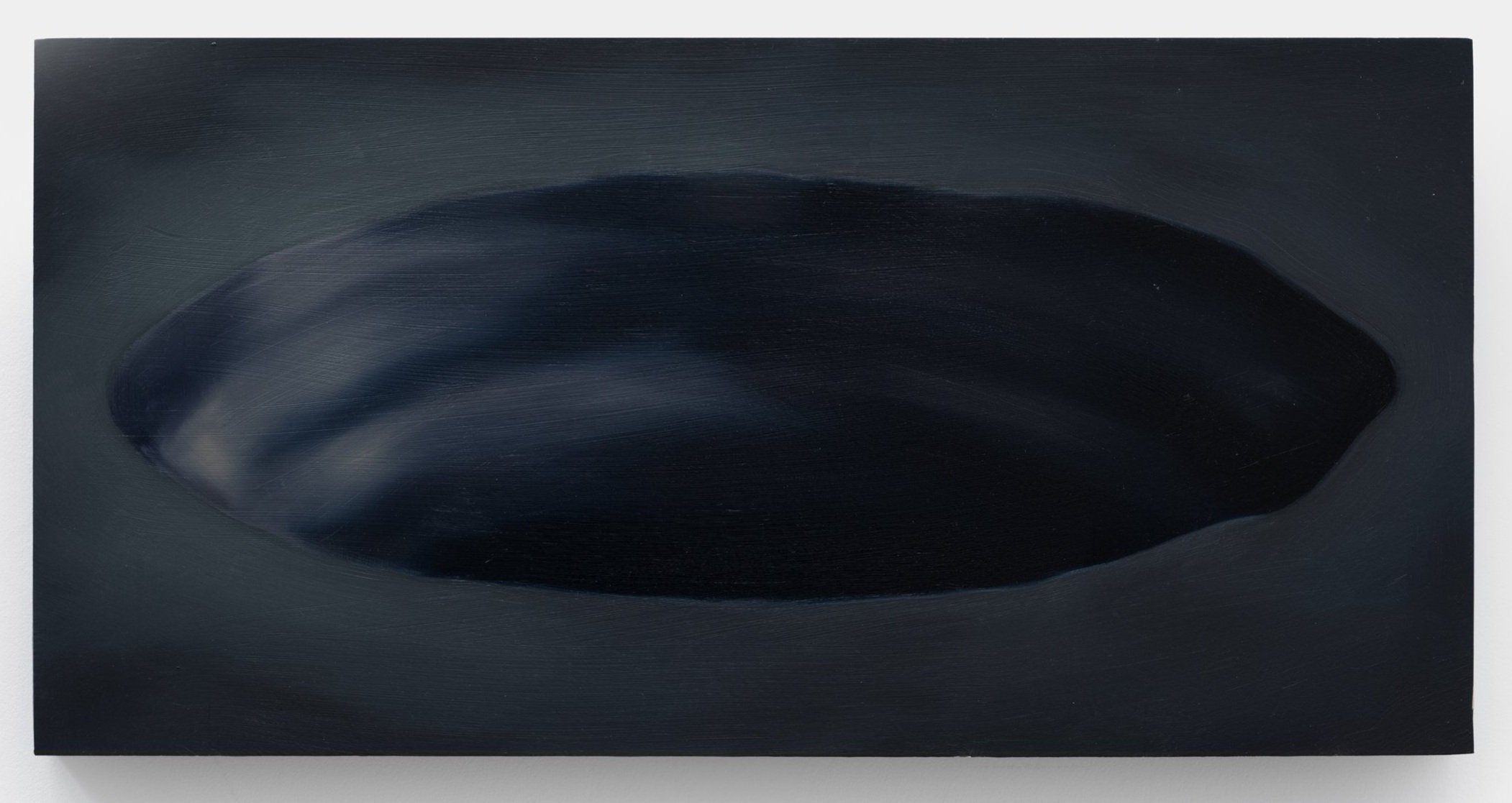 Enticement-hole oil on panel 12 x 24 inches 2023