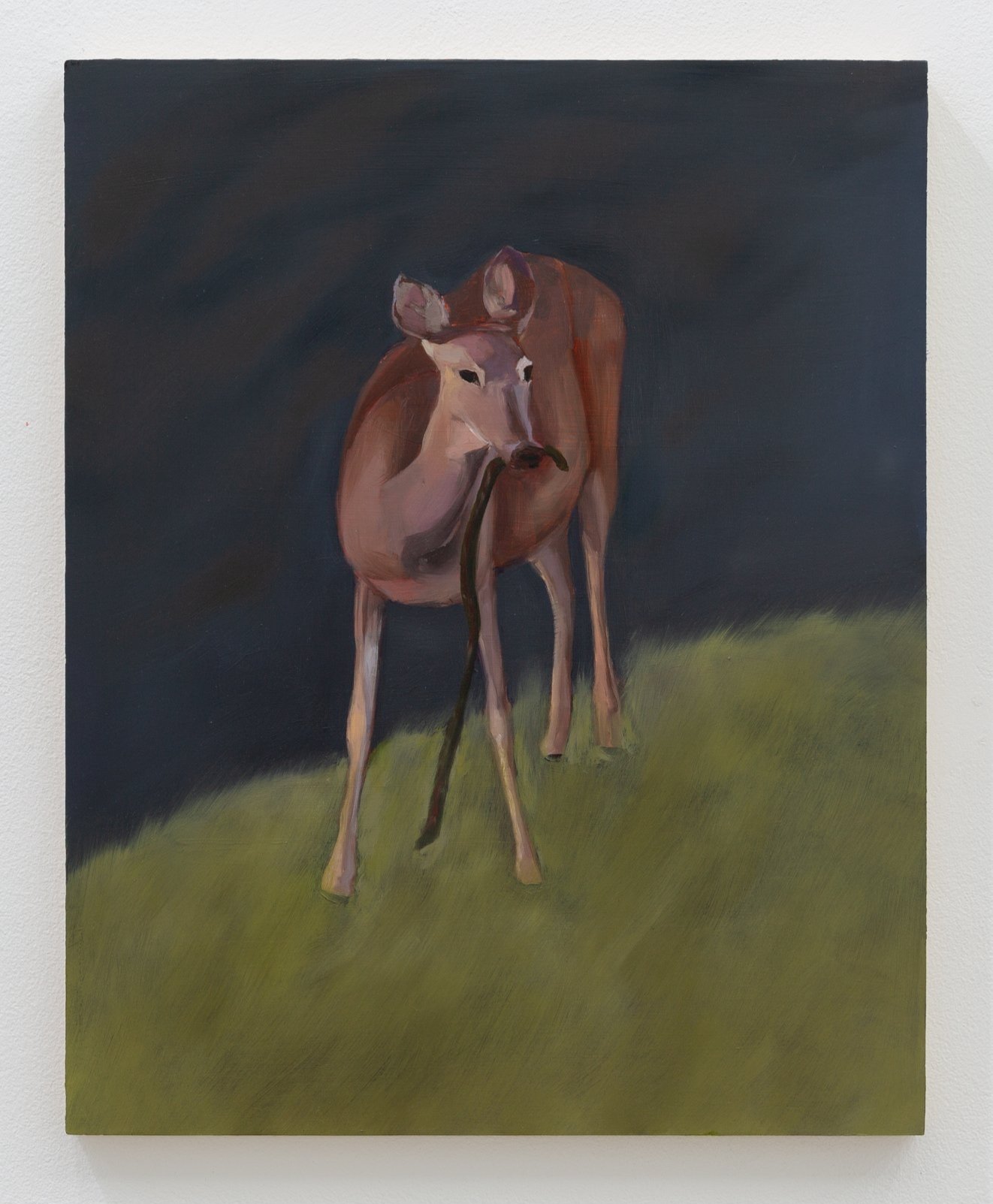 Uncertainty-sneak dinner oil on panel 16inches x 20inches 2023