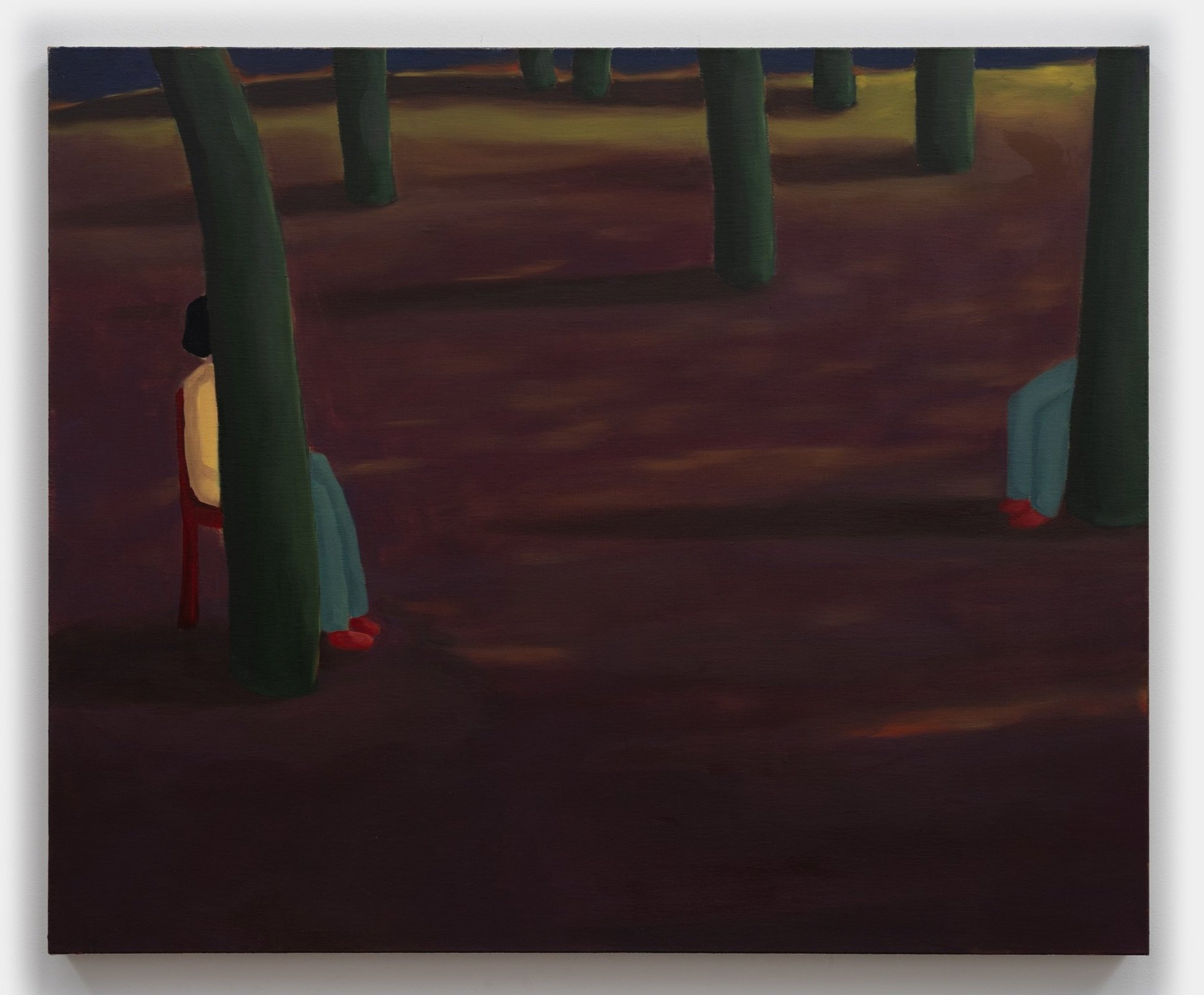 Conversation-wood talk oil on linen 33inches x 40inches 2023