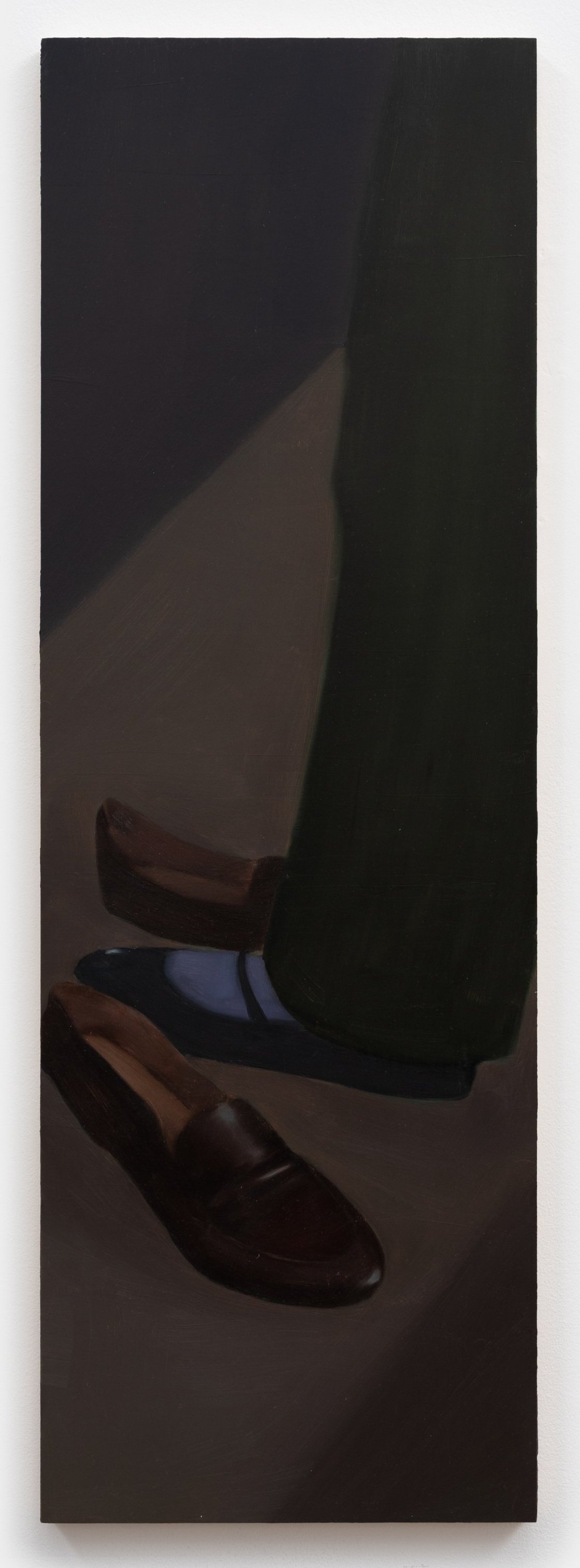 Interposition- foyer oil on panel 12 inches x 36 inches 2023