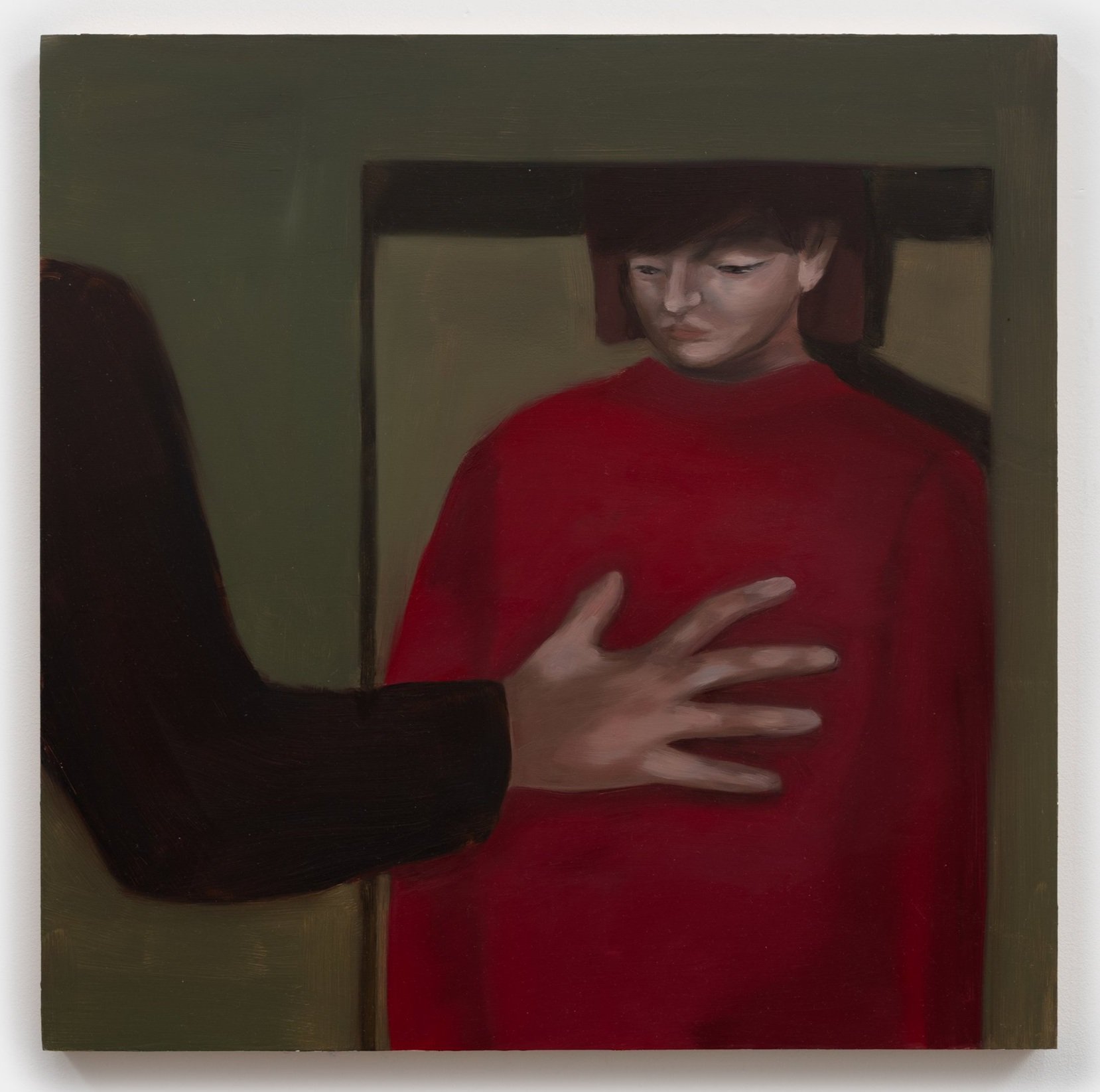 Interposition-wall box oil on panel 24 inches x 24 inches 2023