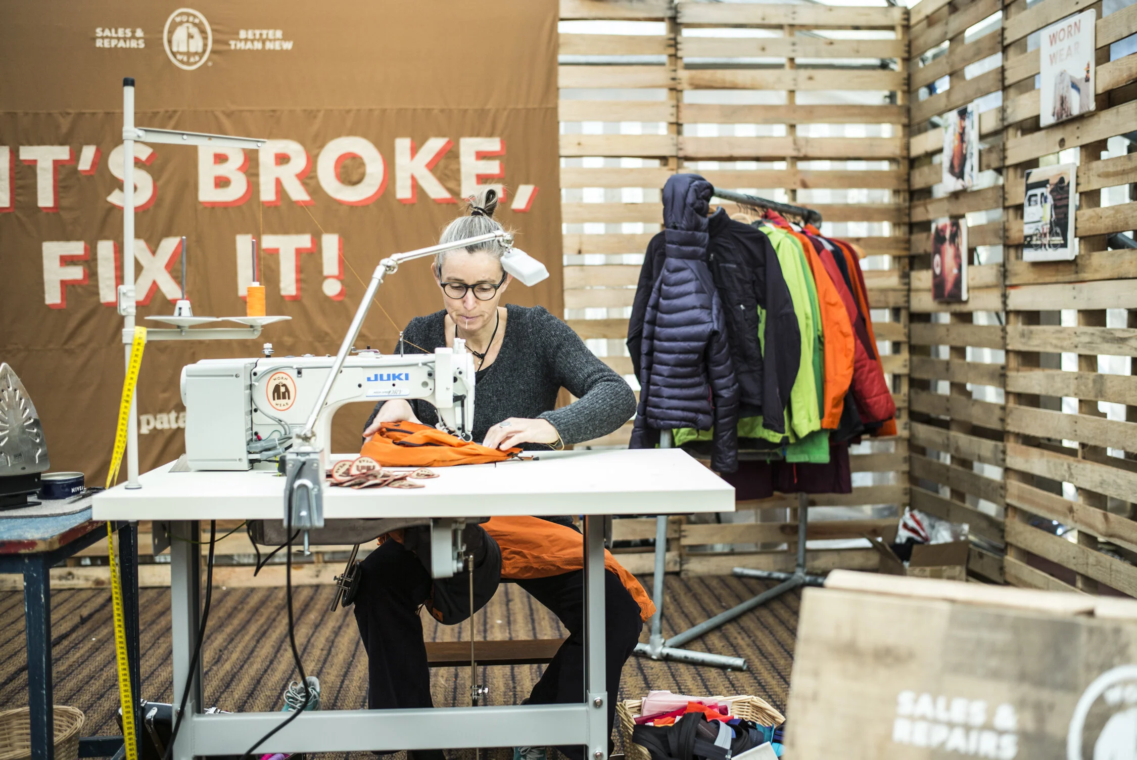 Patagonia's Worn Wear tour, image at @patagonia
