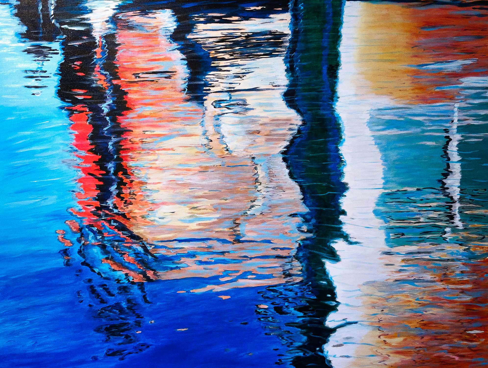 Dancing Light, Acrylic on Canvas 60 * 48 inches