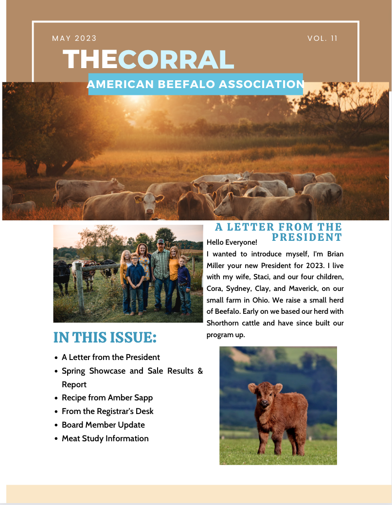 Livestock & Meat For Sale — American Beefalo Association