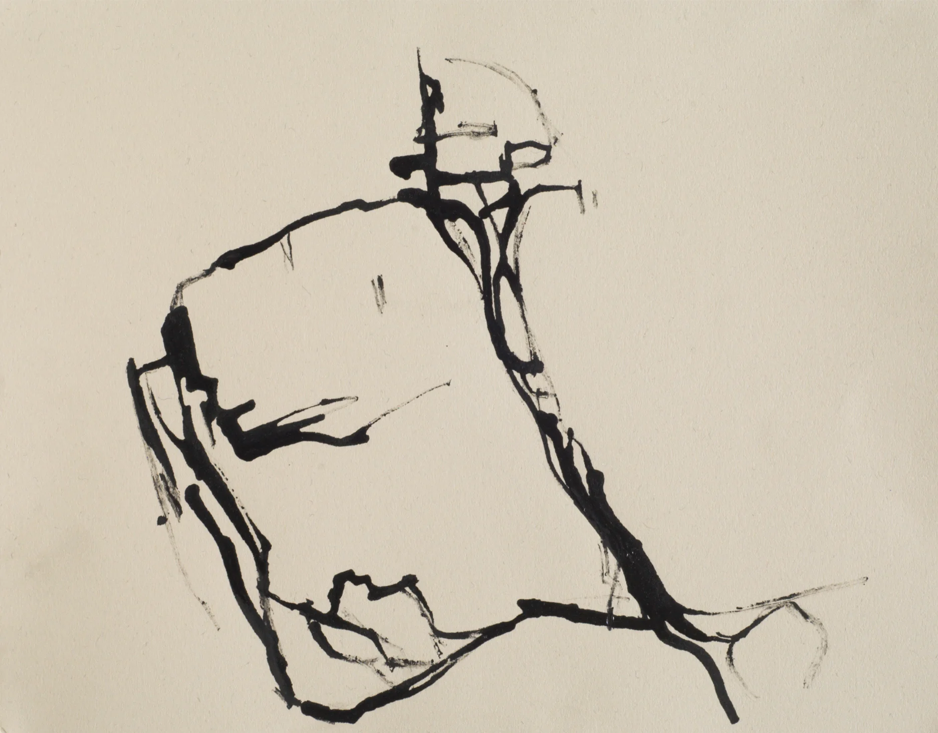 "NM-42- Galisteo Fissure" 11" x 15" Ink on Paper