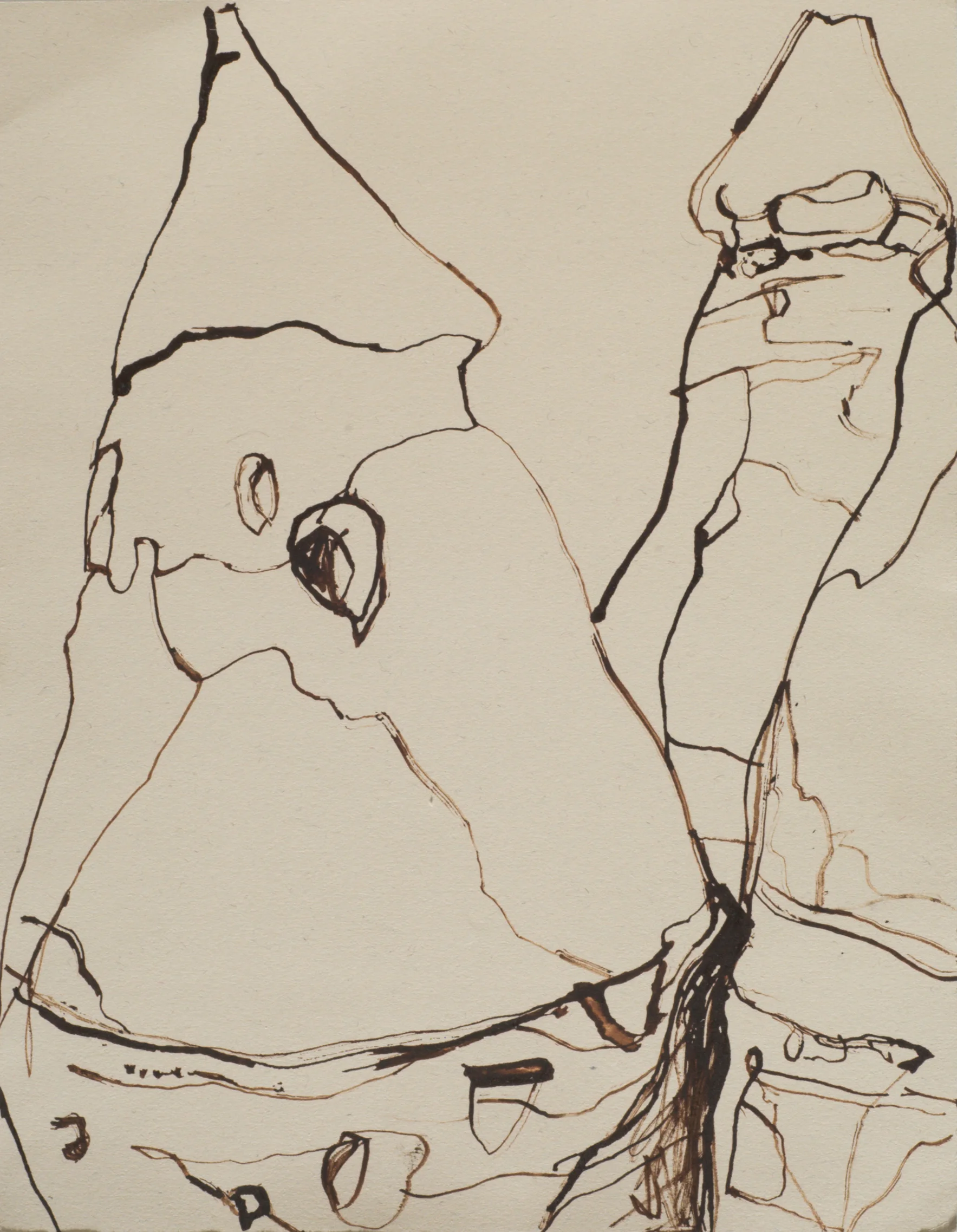 "NM-44- Tent Rocks" 11" x 15" Ink on Paper