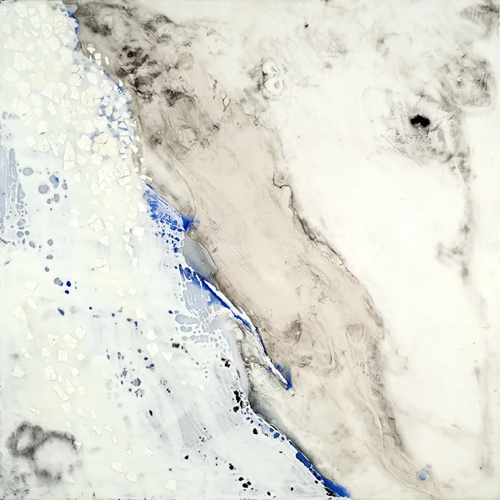 "Ocean 13" Wax Encaustic on Panel 24" x 24"