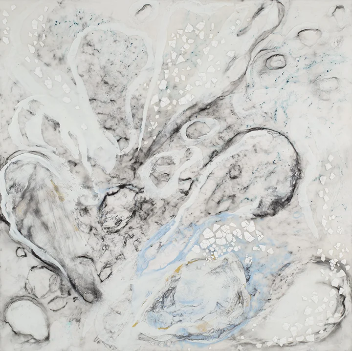 "Ocean 15" Wax Encaustic on Panel 24" x 24"