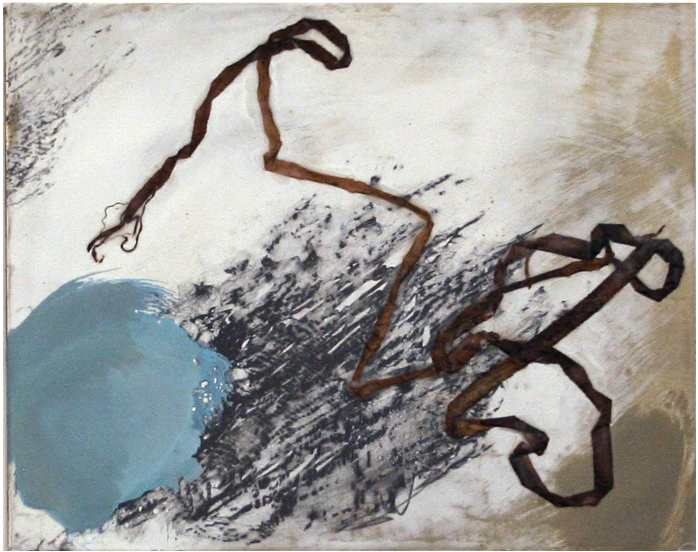 "Pt Reyes Series-2" 10" x 8" Wax Encaustic-Mixed Media on Panel