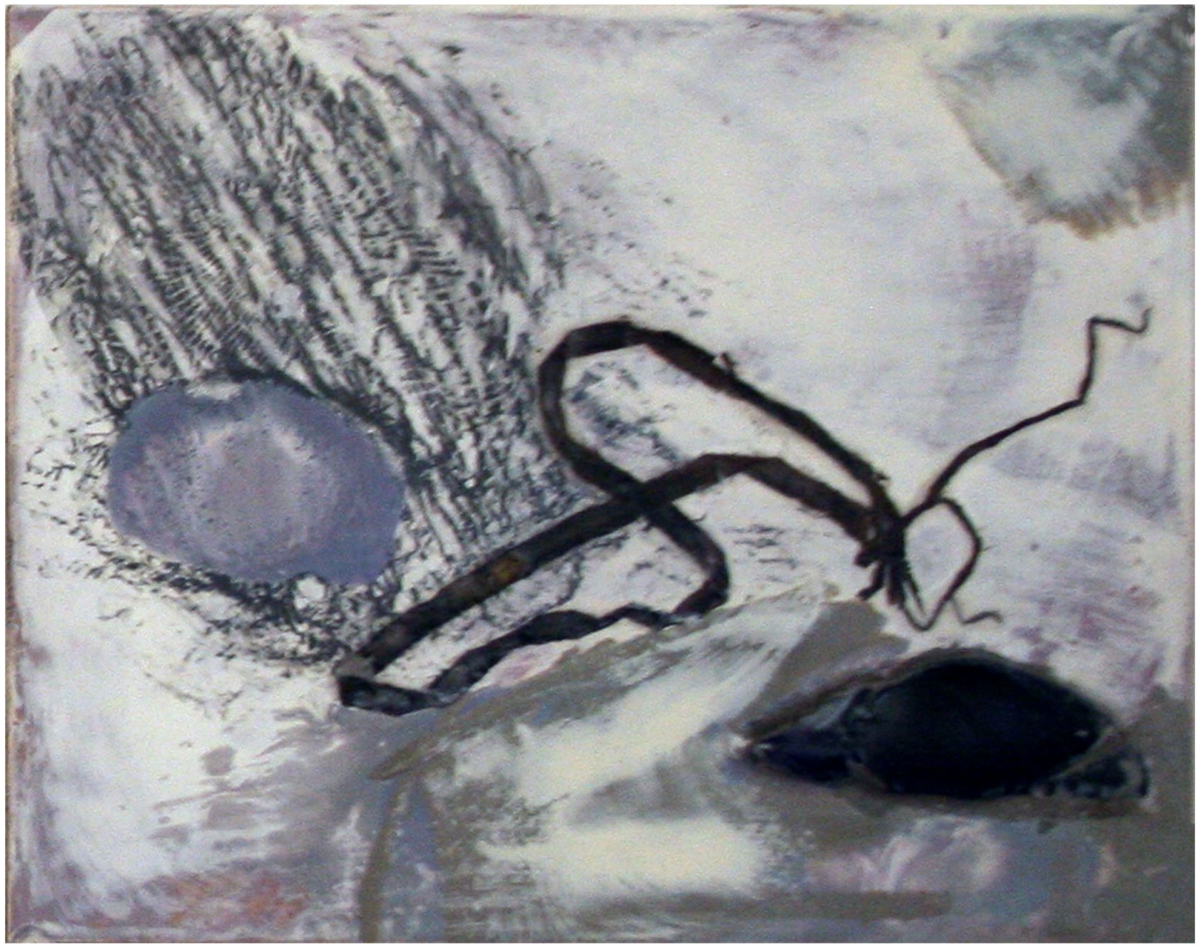 "Pt Reyes Series-4" 10" x 8" Wax Encaustic-Mixed Media on Panel