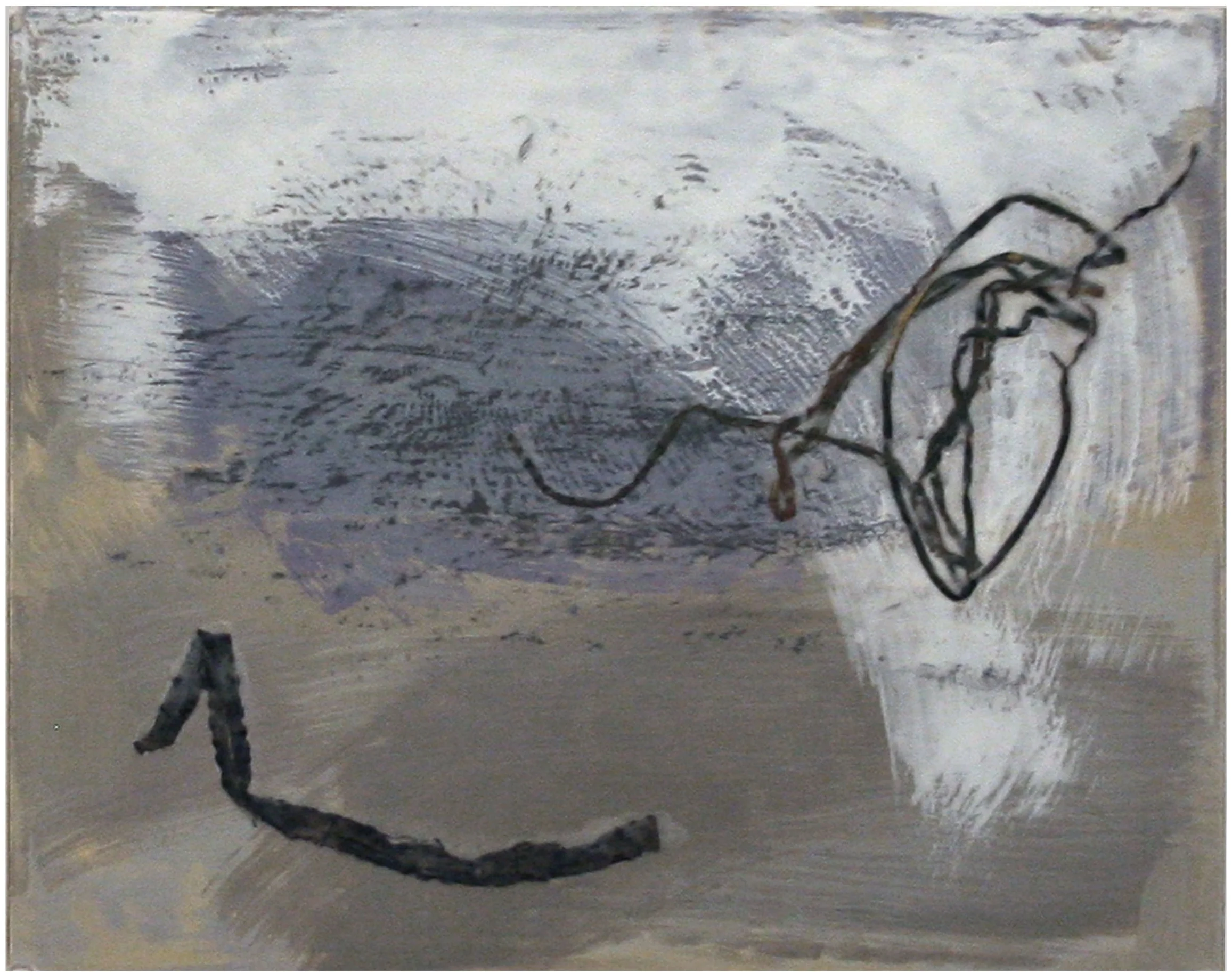 "Pt Reyes Series-5" - Private Collection 10" x 8" Wax Encaustic-Mixed Media on Panel