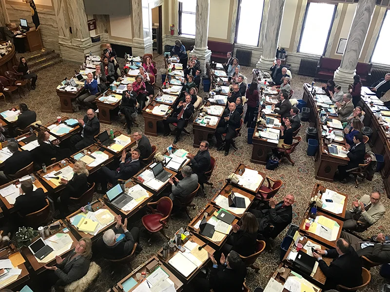 View from the gallery of the House.