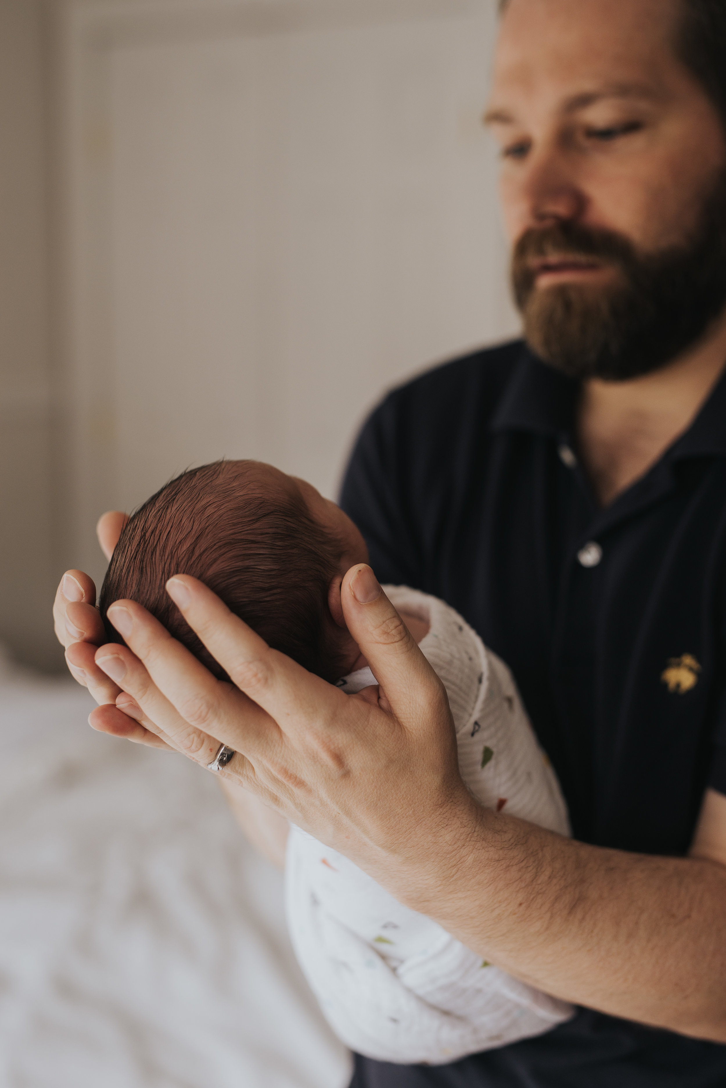 Dad and son Lifestyle Newborn Photography Westchester NY