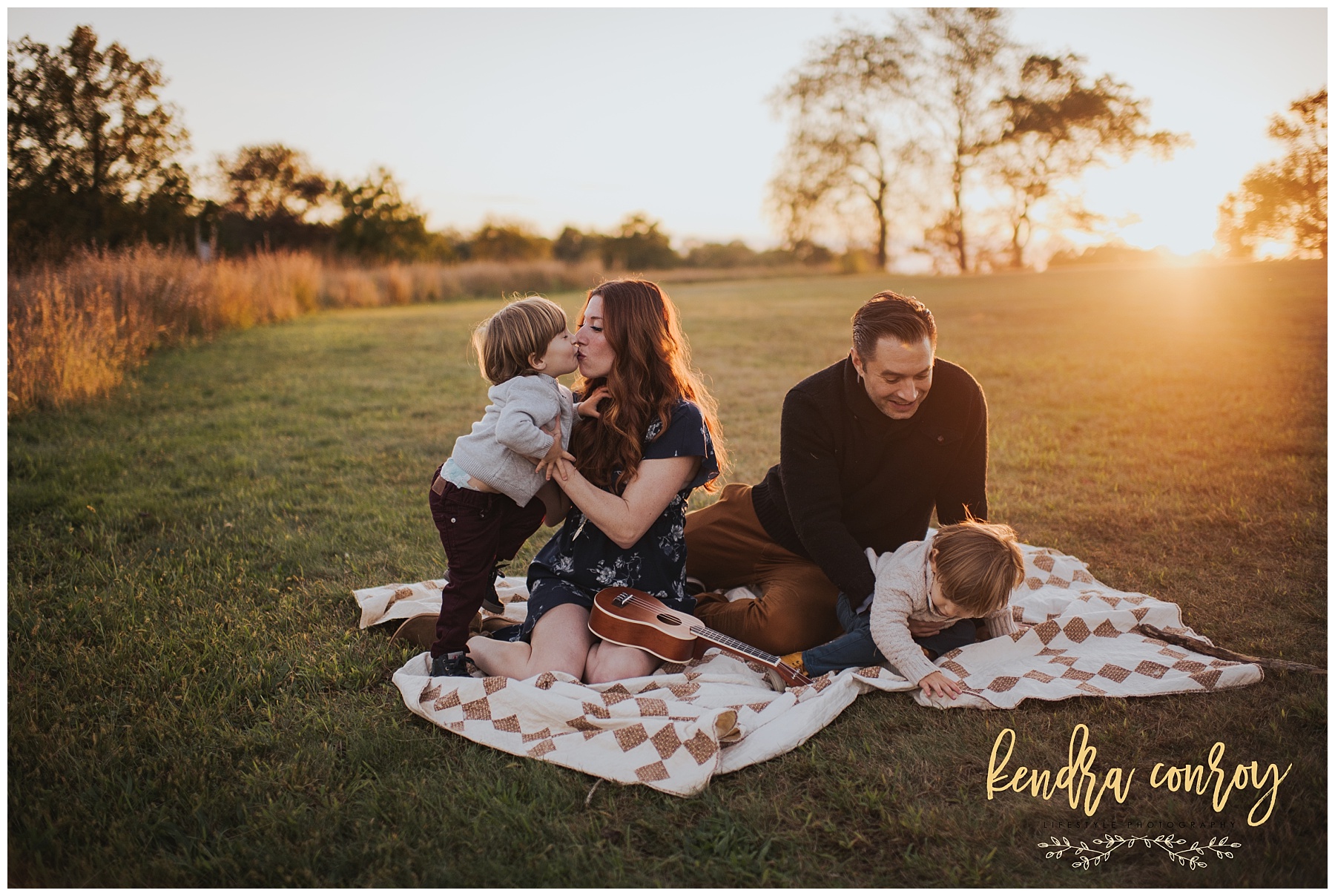Mom and baby in park in New Canaan, Ct Kendra Conroy Photography