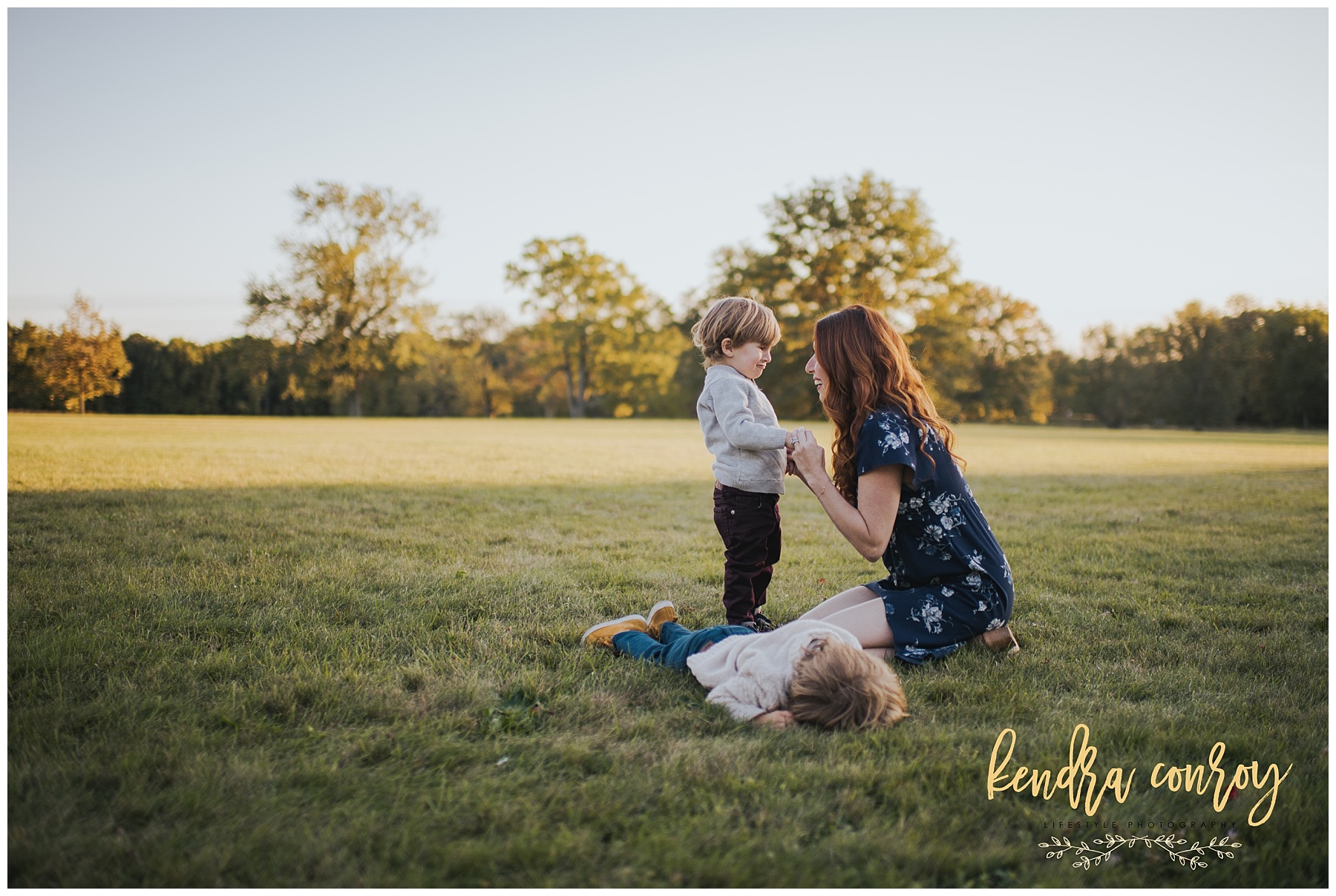Mom and sons in New Canaan Connecticut Kendra Conroy Photography