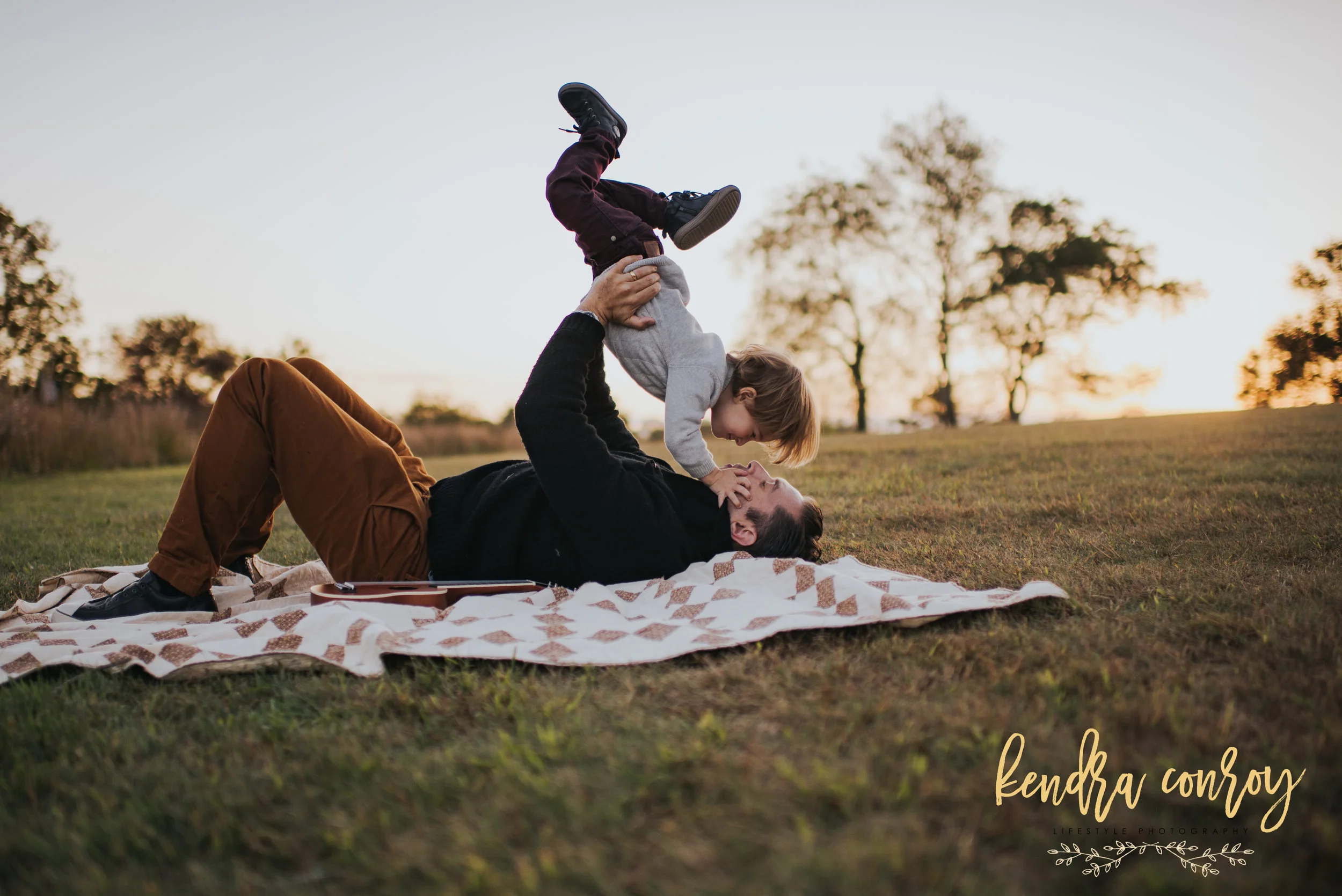 Dad and Son in New Canaan, Connecticut Kendra Conroy Photography