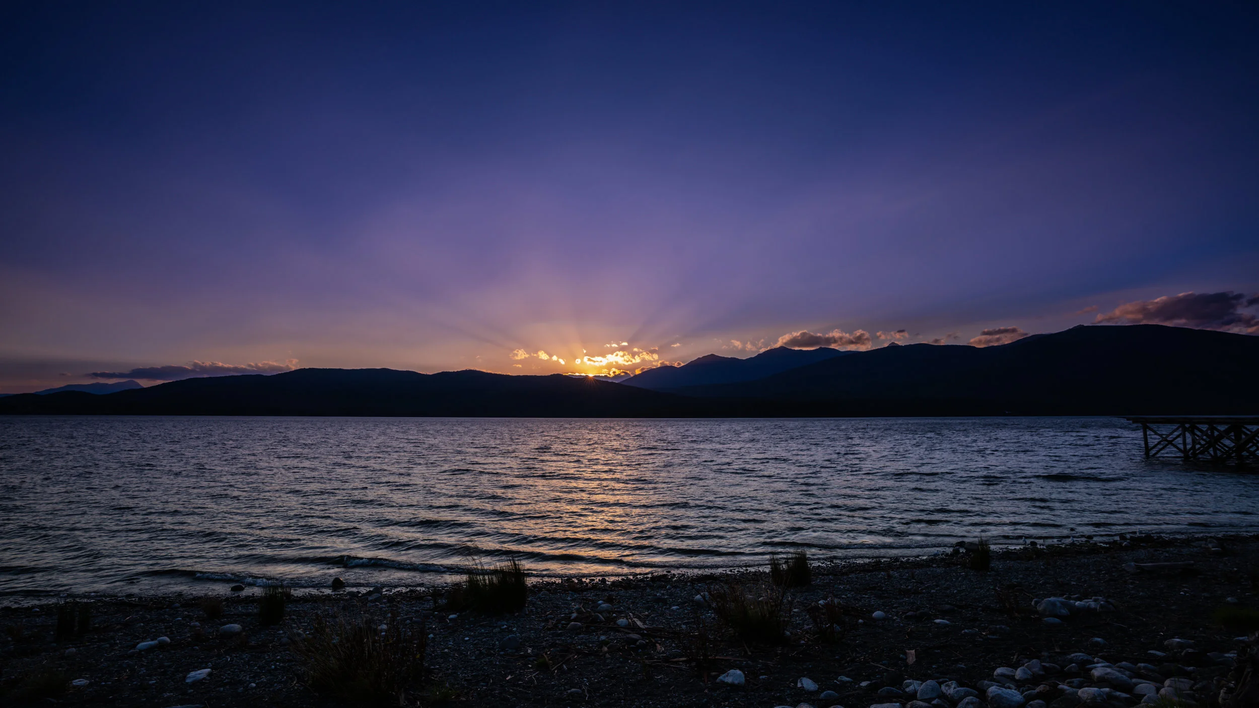 Sunset Over Te Anau