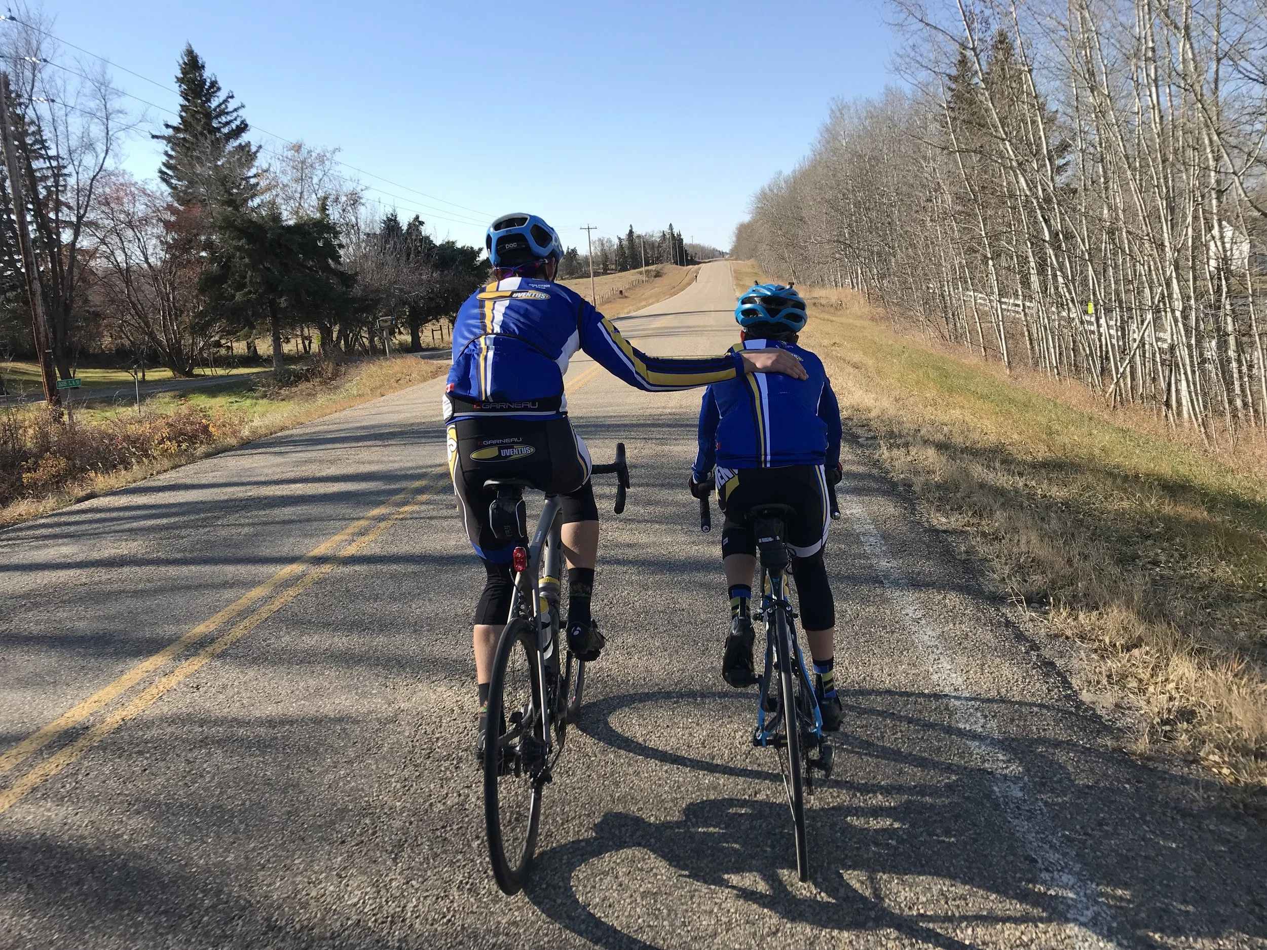 Cycling builds character, trust, companionship…