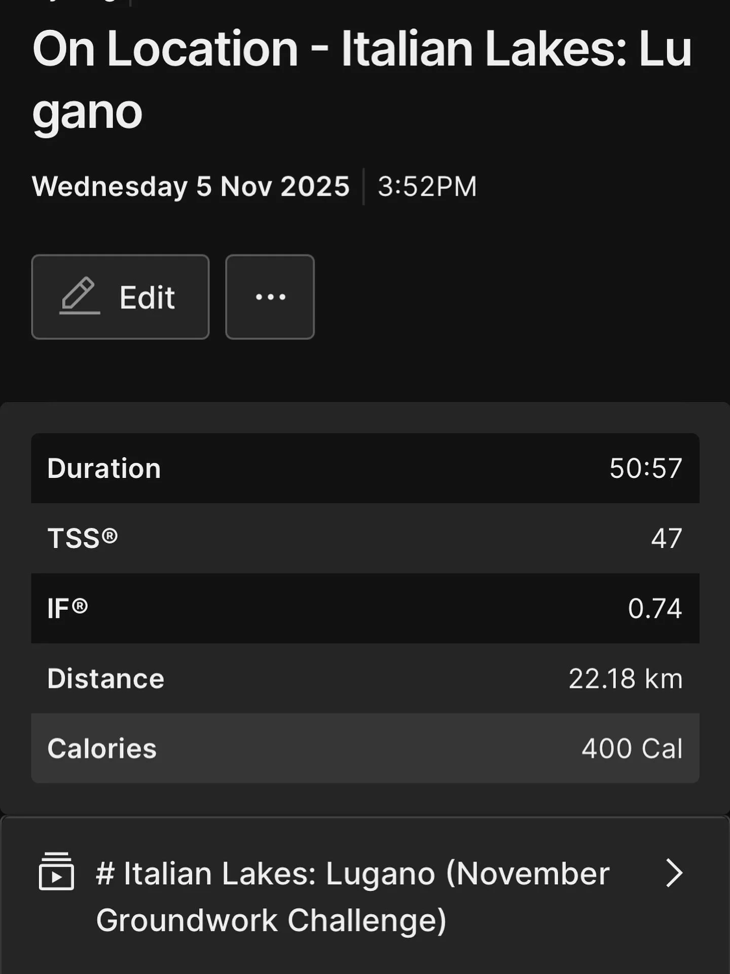 Love these inspirational workouts from @wahoofitnessofficial and the badges I can win along the way! 
For November, it&rsquo;s #groundworks, 4 On Location rides with @cottydale  1/2 way there to my badge!!