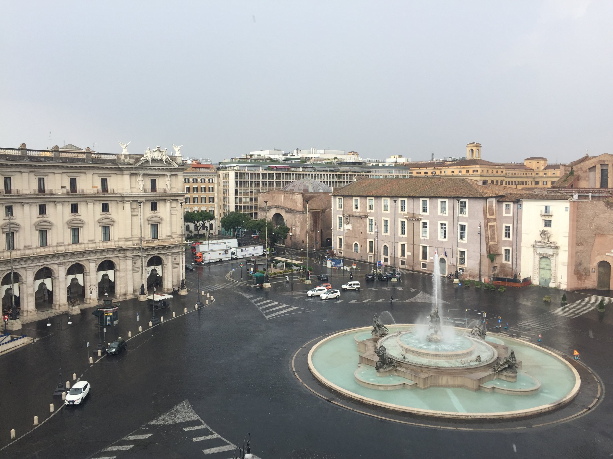 Piazza view from my hotel room