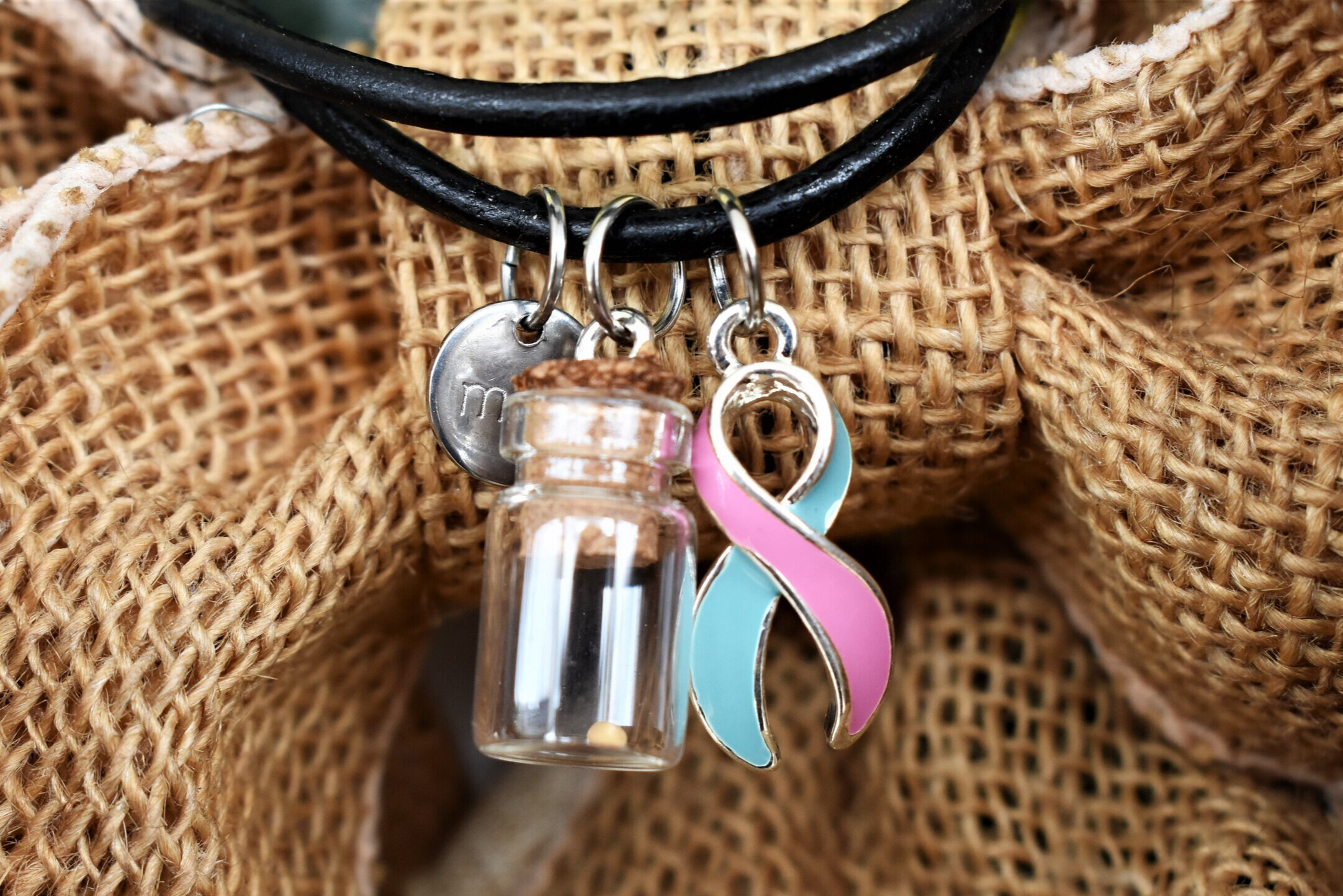 Buy GMXLin Breast Cancer Awareness Pink Ribbon Dangle Bead for Women Pandora  Bracelets Mom Grandma Sister at Amazonin