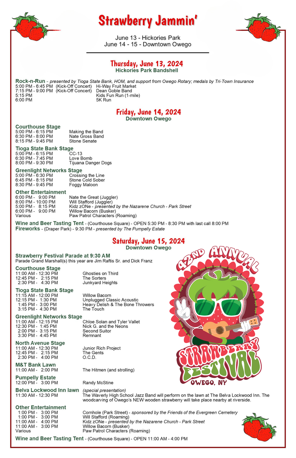 Strawberry Festival — Historic Owego Marketplace