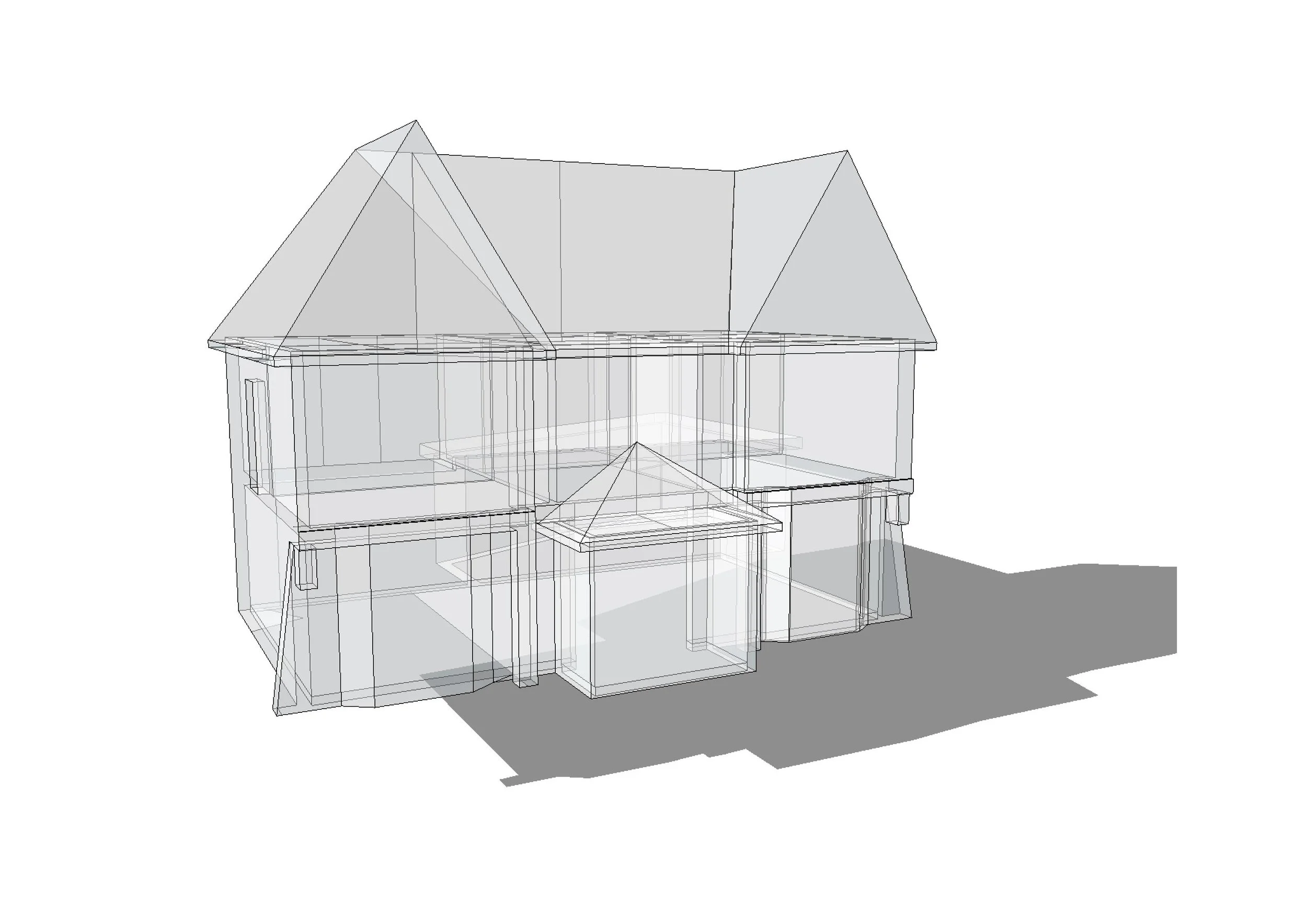 3D MODEL - EXISTING HOUSE