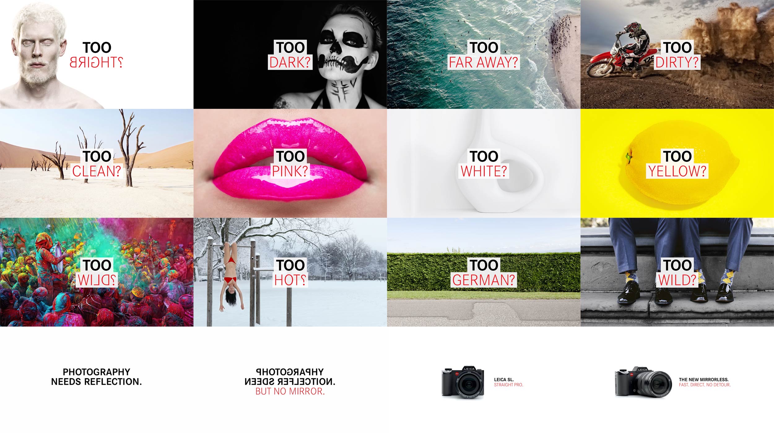 The campaign film was featured prominently on the website.