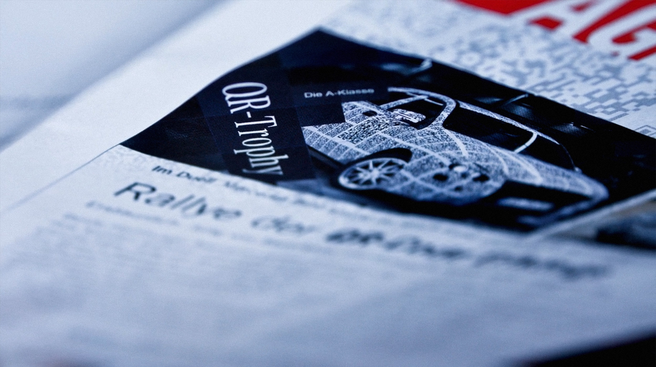 The QR-Codes could be scanned from cars on the street, in the press or on the web.