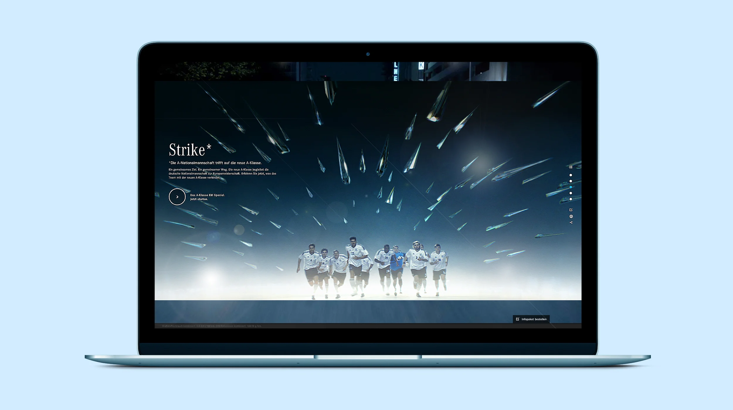 In 2012 I worked extensively on the launch website of the new Mercedes-Benz A-Class automobile. The A-Class Hub, as it became known, was a fully responsive, mobile optimised online destination for the worldwide fanbase of the Mercedes-Benz A-Class.