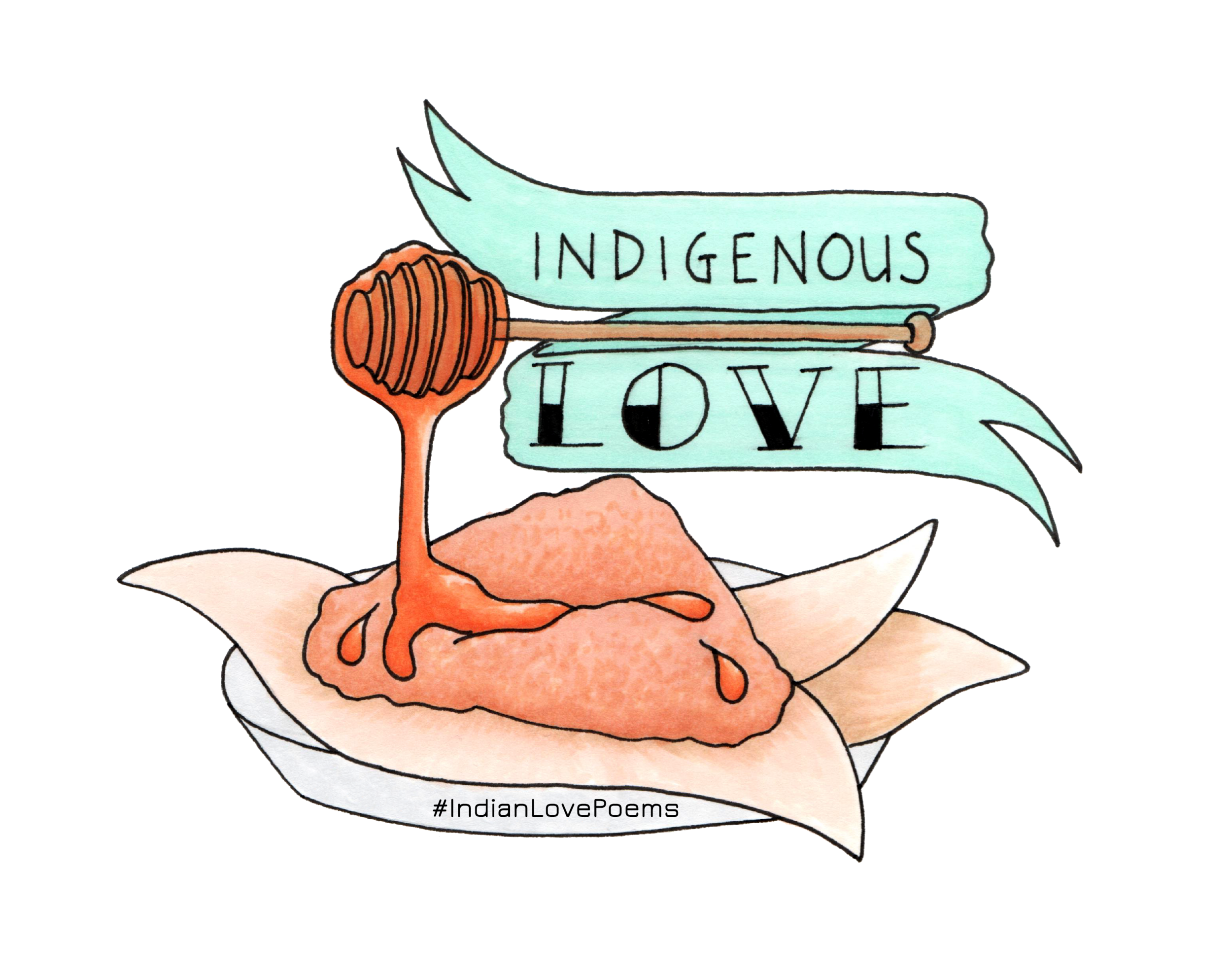 Indigenous Love // ink + copic, 2018