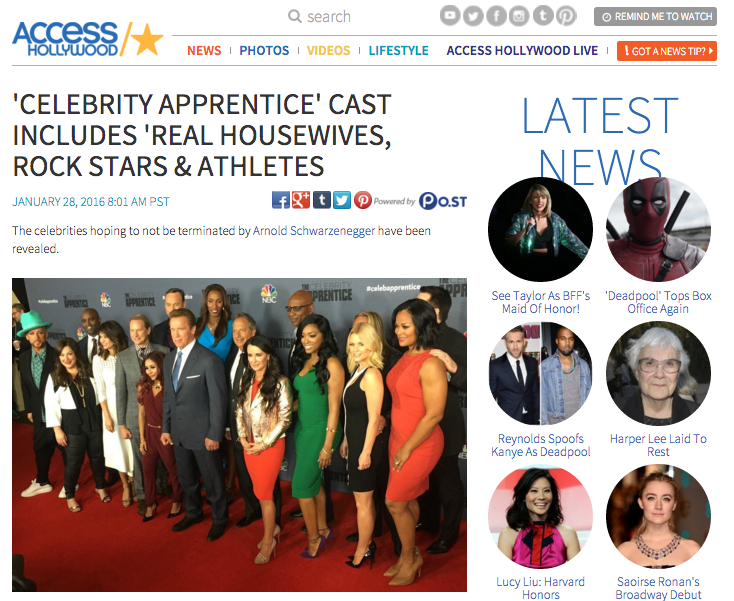 Celebrity Apprentice Cast Announced