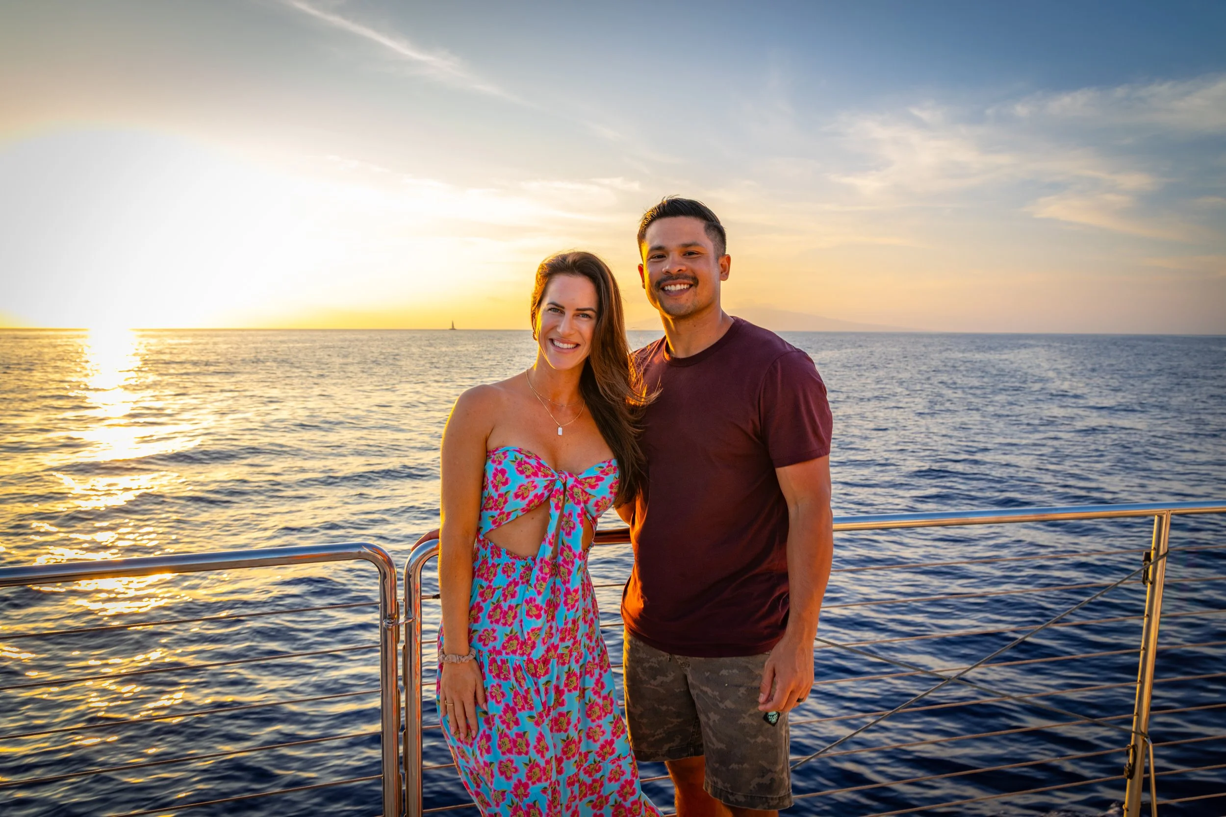 Couple on Sunset Sail