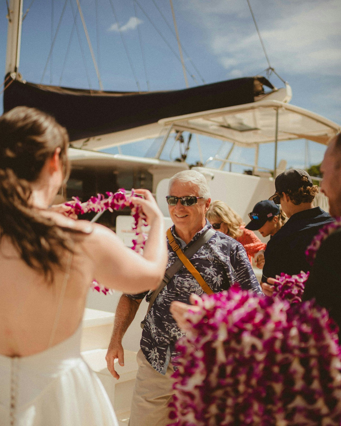 Some of our favorite wedding moments aren&rsquo;t always the ceremony itself.

It&rsquo;s welcoming guests onboard with fresh lei greetings.
It&rsquo;s the personalized d&eacute;cor waiting on the tables.
It&rsquo;s the champagne toast after jumping 
