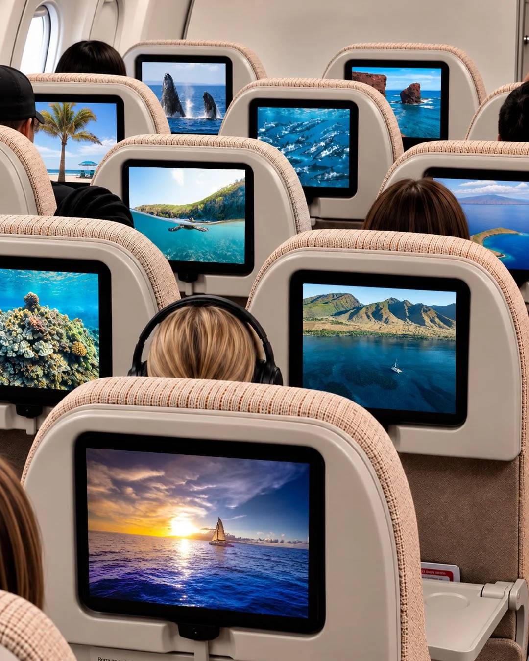 Planning a trip to Maui soon? Consider this your in-flight preview. ✈️🌺

Trade the screen for the real thing and join us out on the water. From snorkeling beneath the surface to sailing into a Maui sunset, your next adventure looks even better in pe