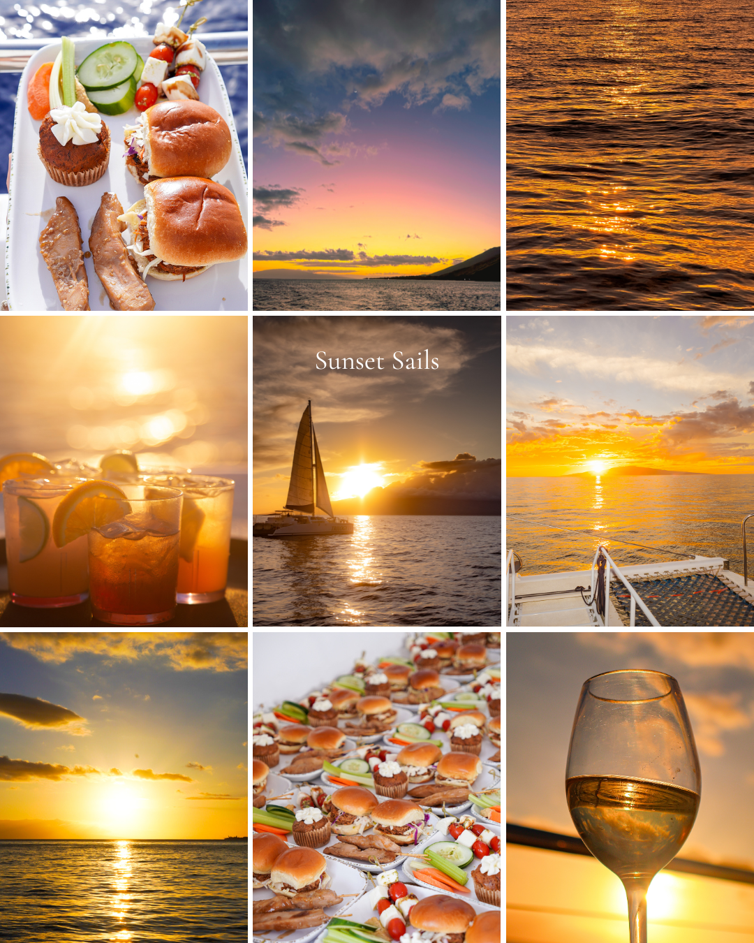 sunset sail mood board