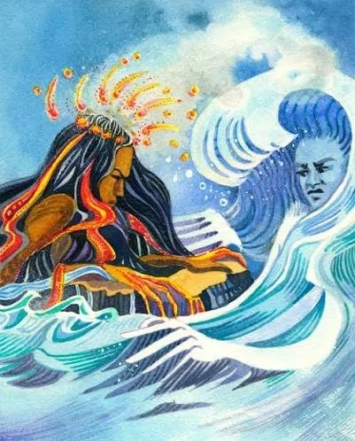 Pele fighting her sister