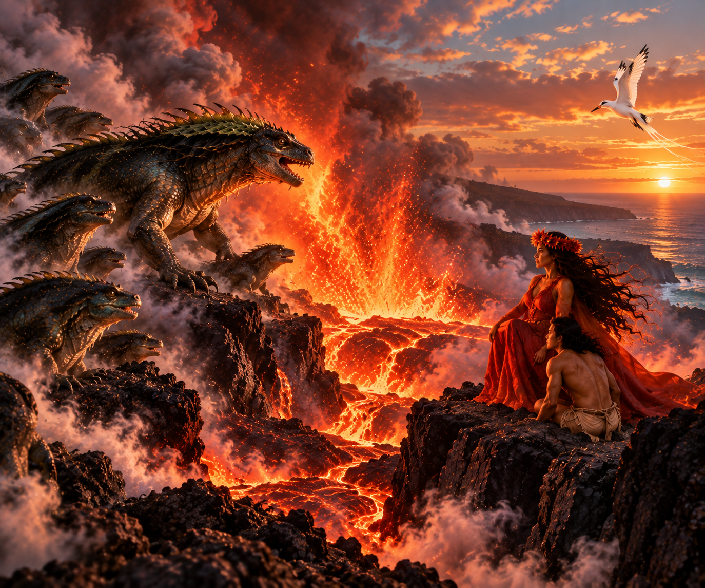 Pele and Punaʻaikoaʻe