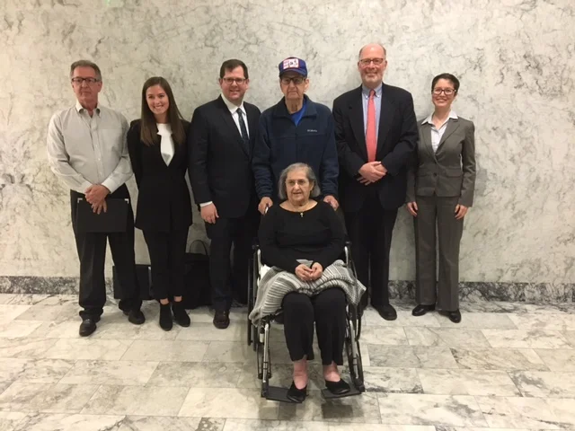Family and attorneys for Richard Kent at his hearing