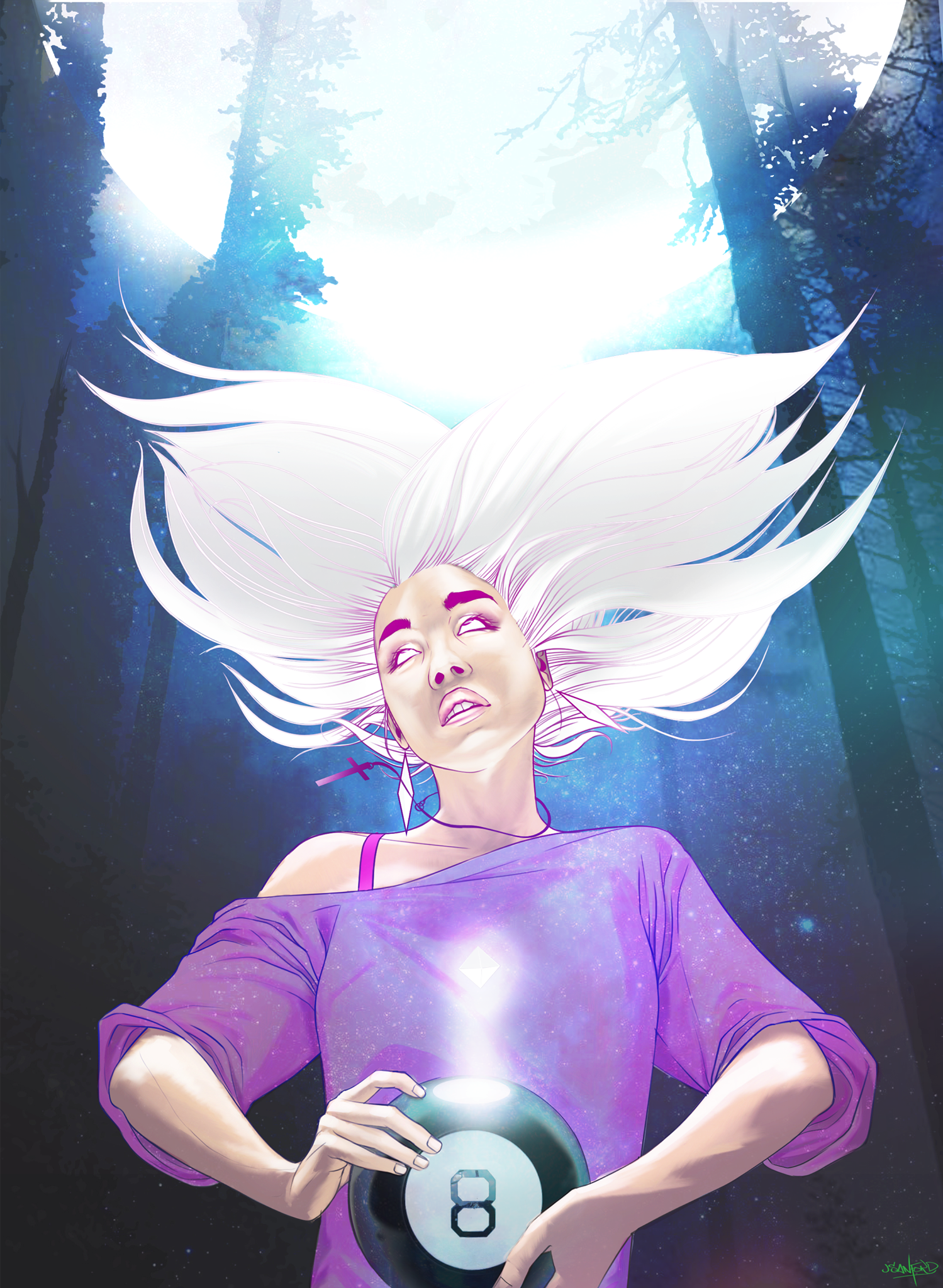 Good card with blue lighting.