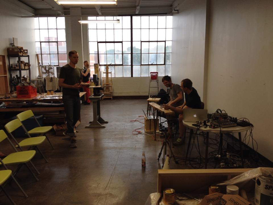 Setting up some electronic wood.