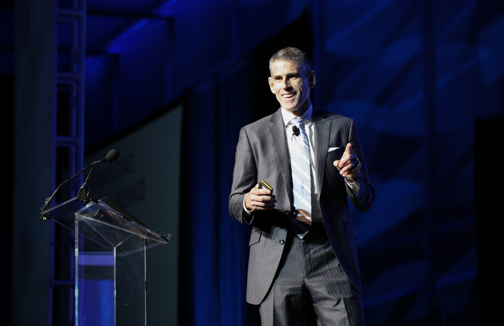 Clayton Reid, MMGY Global CEO, explains his company’s partnership with VisitKC and how the two are working together to grow Kansas City’s tourism industry. Photo credit: Wheat Photography