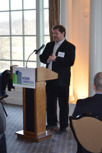 Craig Scranton of BNIM addresses members of KCRAR Commercial.