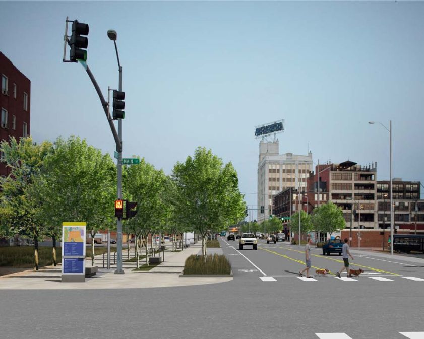 Kansas City is taking on initiatives to improve pedestrian accessibility, including this streetscape project on 20th Street. More information on that project is available here .