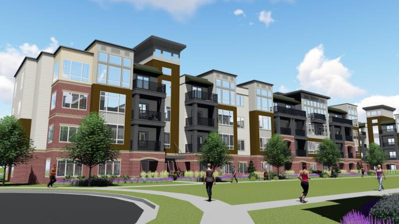 Summit Orchards will consist of more than 300 new luxury apartments, developed by NorthPoint Development, as well as commercial space for retail and restaurants, developed by Legacy Development.