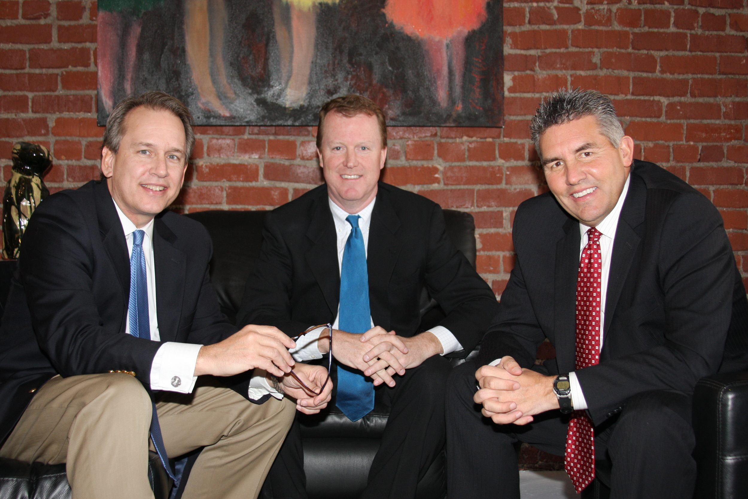 Baier (right) is the 'B' of CBC Real Estate. On the left, Bill Crandall and center, Dan Carr.