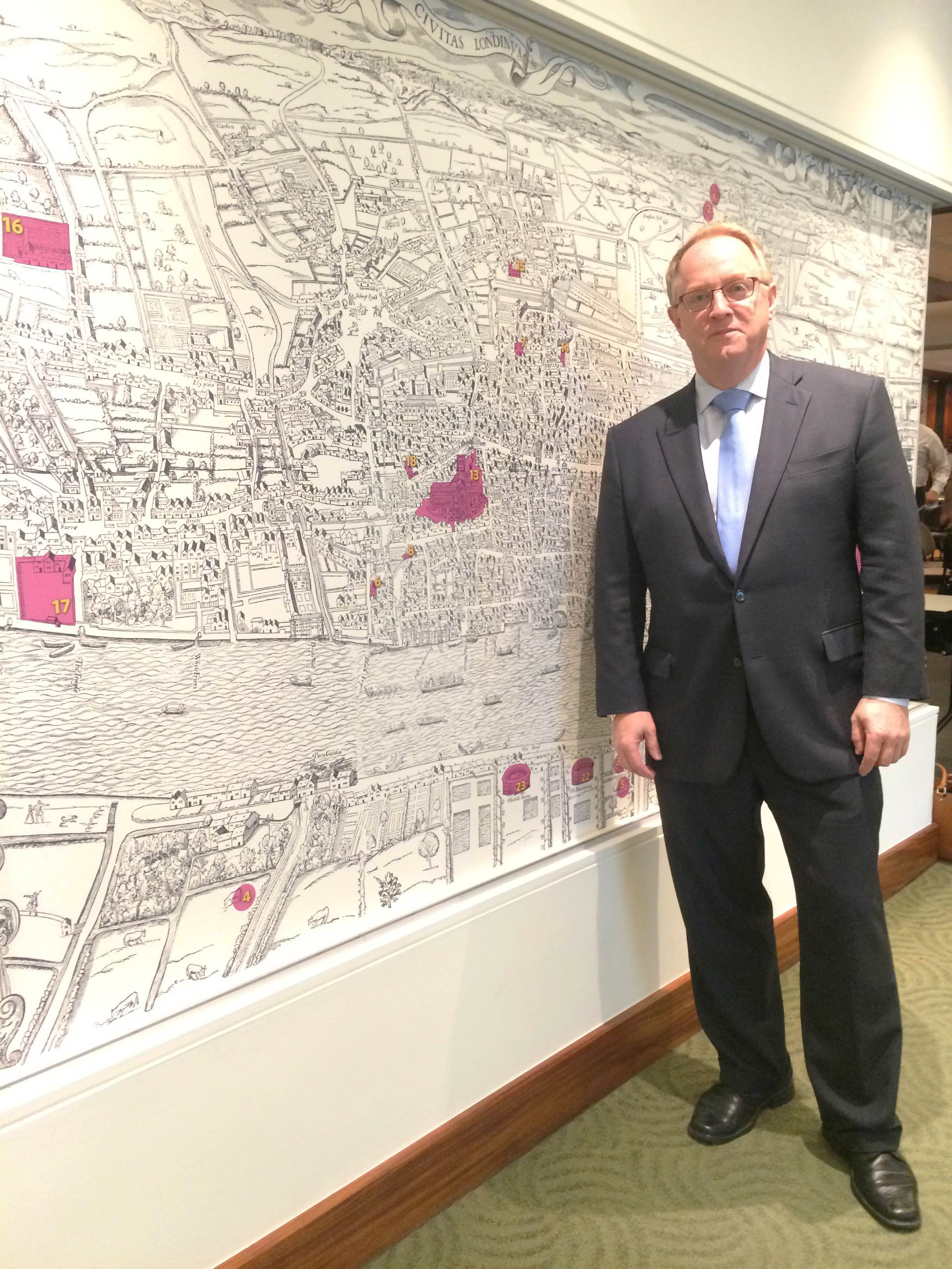 Jim Thomas unveiled details of his latest projects at last week's meeting with the KC Downtowners.