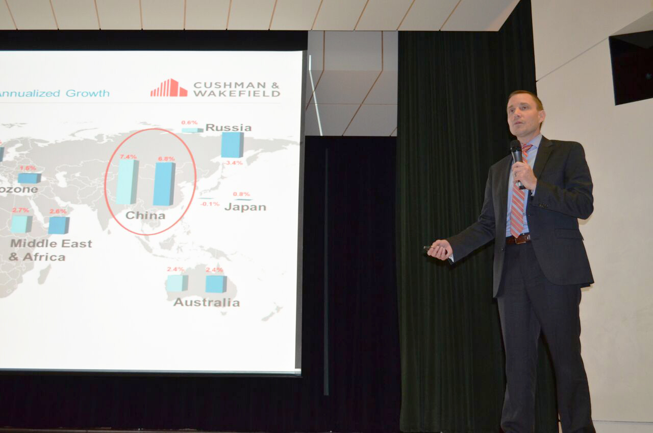 KCRAR Commercial brought in economist Jason Tolliver of Cushman & Wakefield to give his predictions for the local real estate market over the next six months.