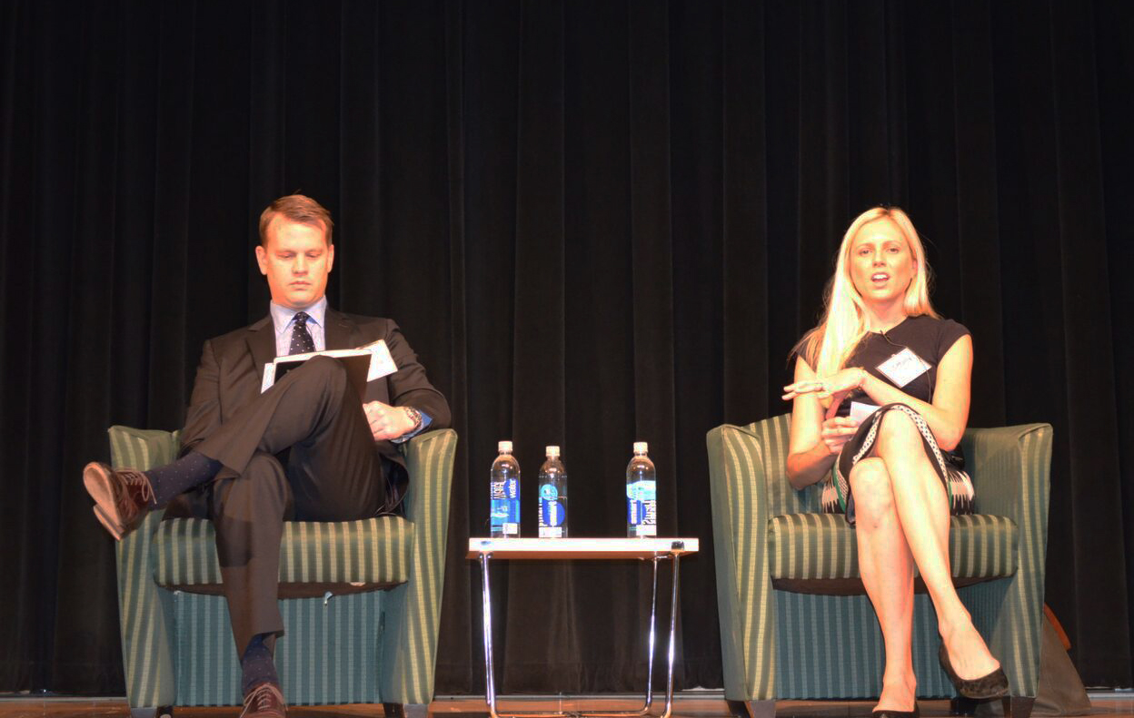 Tiffany Lyman Ruzicka (right) of RED Brokerage says she can tell when a retail center is in a strong area when it not only can support the large, national chains but also small, local retailers as well.