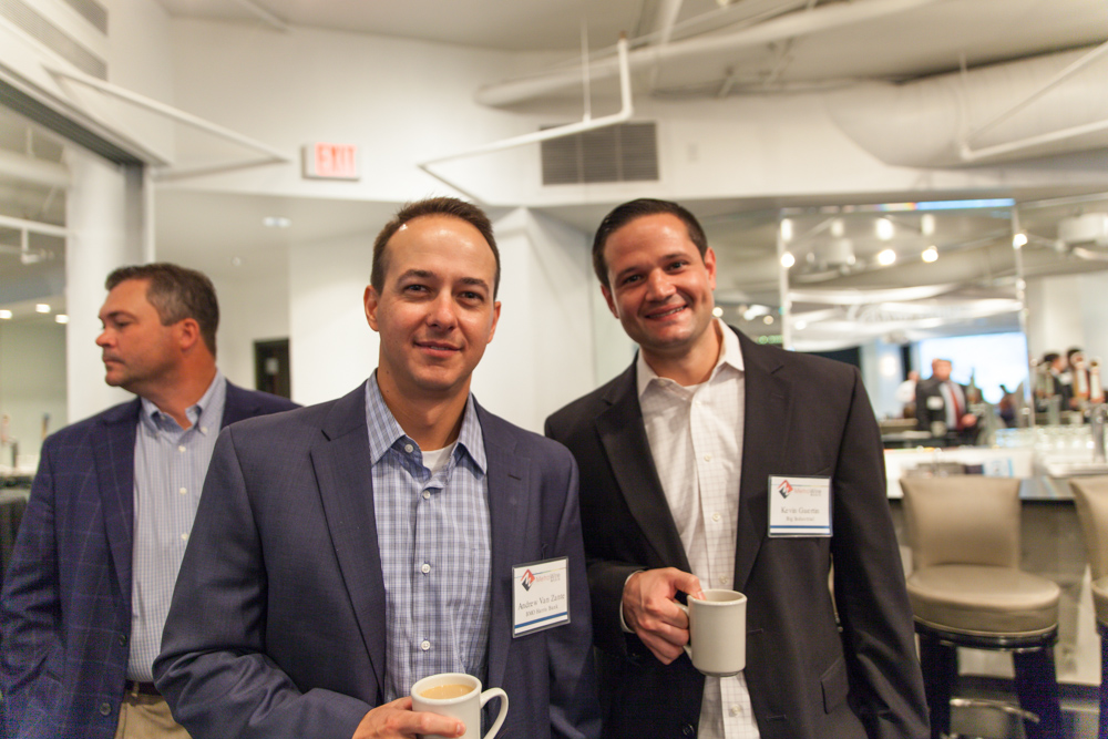 Andrew VanZante of BMO Harris Bank and Kevin Guertin of Big Industrial. Photo by Jacia Phillips.